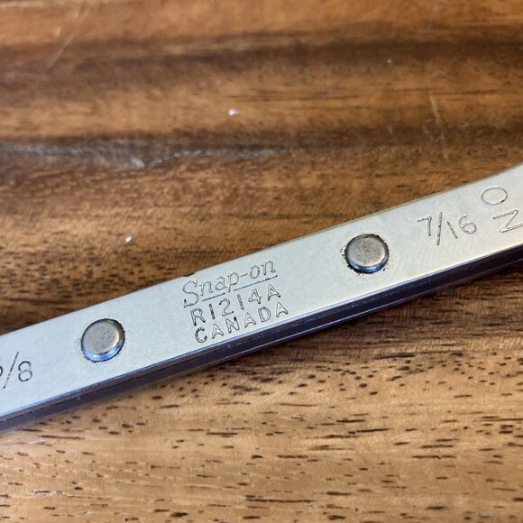 Snap-On R-1214A Canada 3/8" 7/16" Ratcheting Box End Wrench 12 Point - Picture 8 of 8